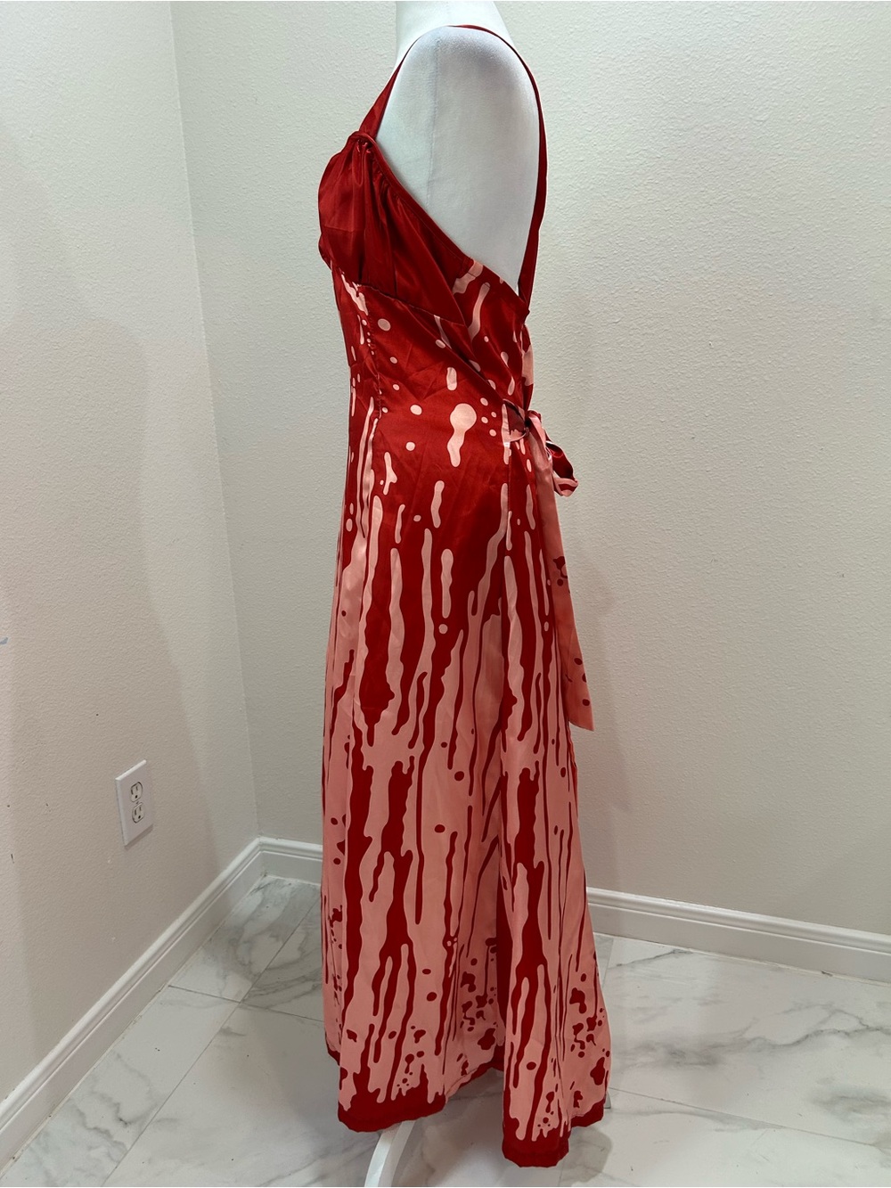 Carrie Prom Cosplay Halloween Costume Dress, Size L - Picture 5 of 8